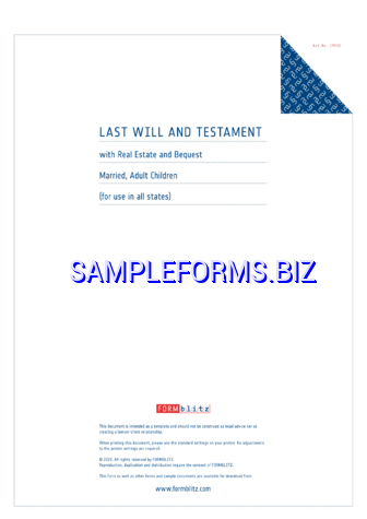 Massachusetts Last Will and Testament Form doc pdf free